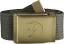 fjellreven canvas brass belt 4cm - mountain grey