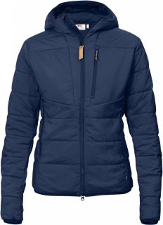 fjellreven keb padded hoodie dame - blueberry