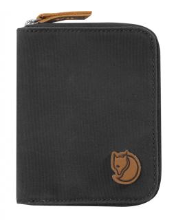 fjellreven zip wallet - dark grey