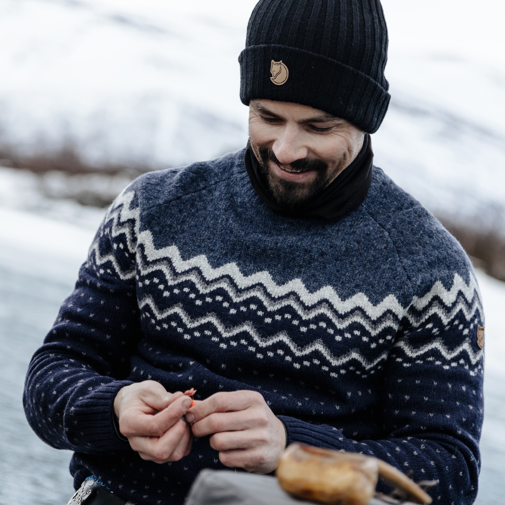 Fjällräven Övik Knit Sweater Herre - Image 9