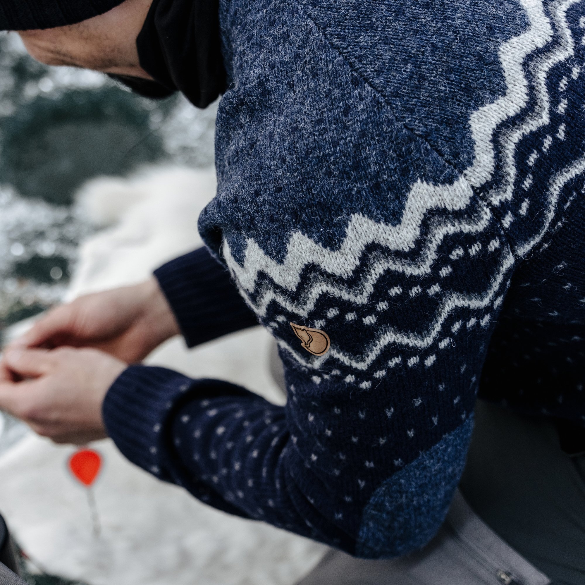 Fjällräven Övik Knit Sweater Herre - Image 11