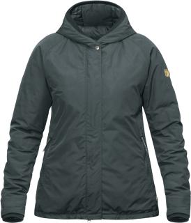 fjellreven high coast padded jakke dame - ash grey