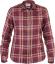 fjellreven Övik flannel shirt dame - dark garnet