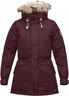 fjellreven singi down jakke dame - dark garnet