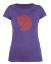fjellreven abisko trail t-shirt print dame - purple