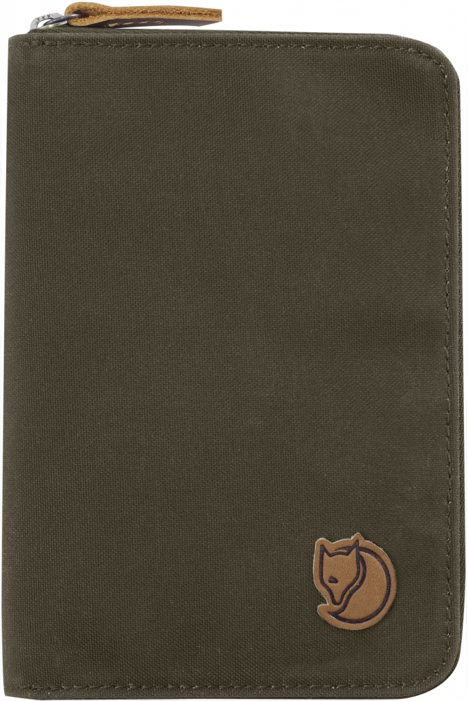 fjellreven passport wallet - dark olive