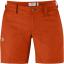 fjellreven abisko shade shorts dame - flame orange