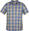 fjellreven high coast big check shirt ss - un blue