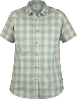 fjellreven Övik check shirt ss dame - ocean mist