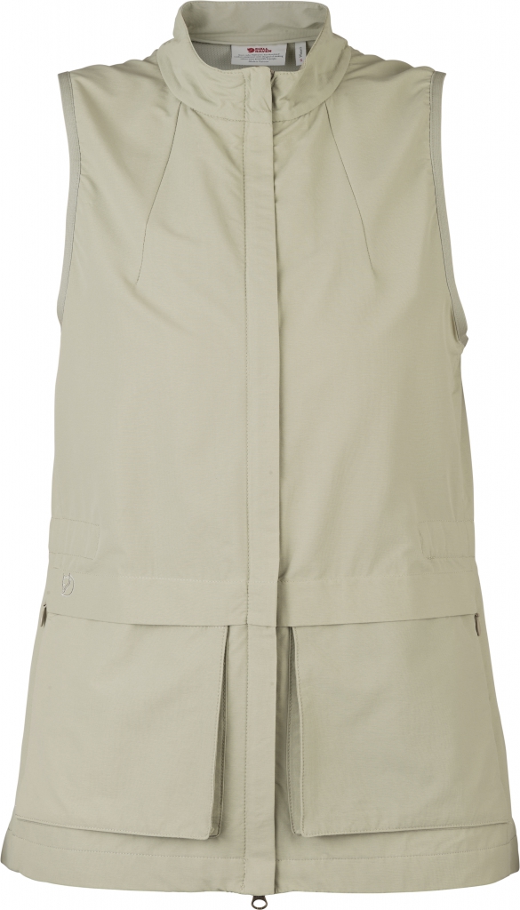 fjellreven travellers vest dame - limestone
