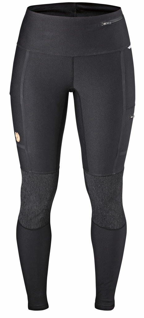 fjellreven abisko trekking tights dame - black
