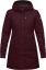 fjellreven kiruna padded parka dame - dark garnet
