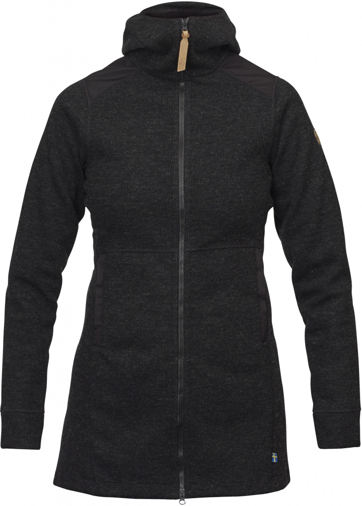 fjellreven Övik wool jakke dame - black