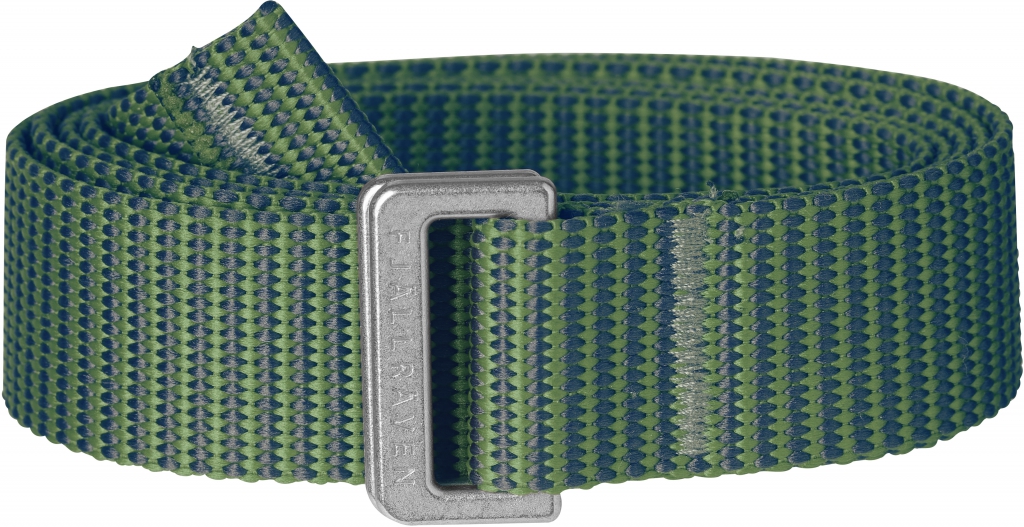 fjellreven striped webbing belt dame - fern - frost green