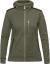 fjellreven keb fleece hoodie dame - laurel green - deep forest