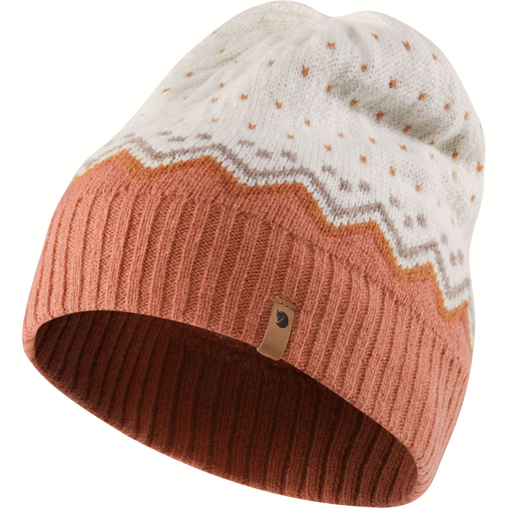 fjellreven Övik knit lue - terracotta pink