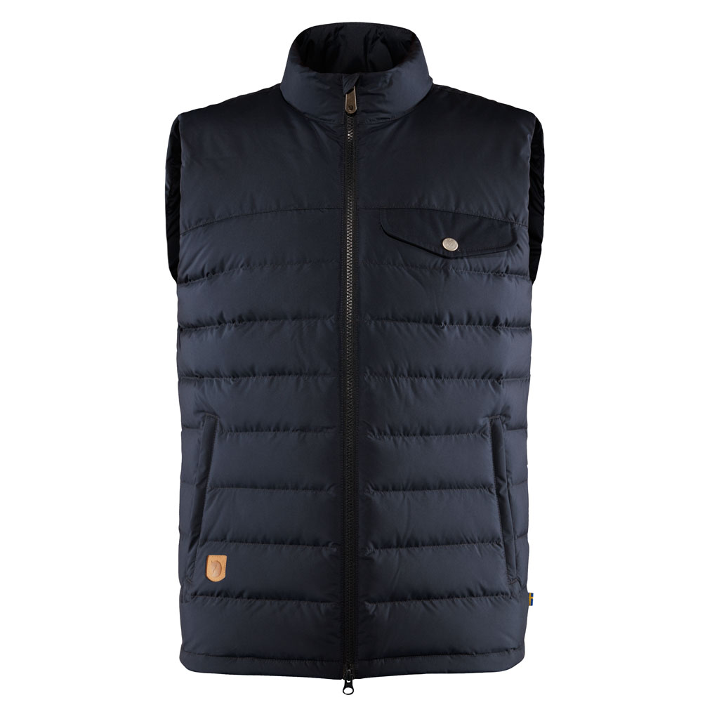 fjellreven greenland down liner vest herre - night sky