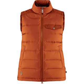 fjellreven greenland down liner vest dame - autumn leaf