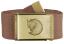 fjellreven canvas brass belt 4cm - dark sand