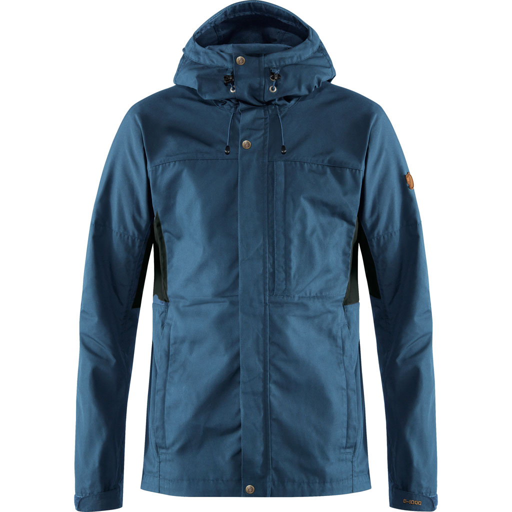 fjellreven kaipak jakke herre - uncle blue - dark grey