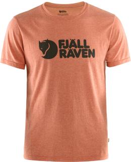 fjellreven fjällräven logo t-shirt herre - rowan red - melange