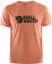 fjellreven fjällräven logo t-shirt herre - rowan red - melange