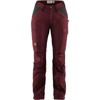 fjellreven kaipak bukse curved dame - dark garnet - dark grey