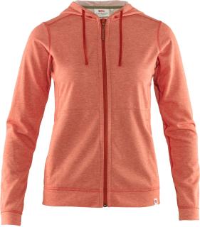 fjellreven high coast lite hoodie dame - rowan red