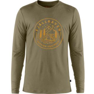 fjellreven abisko wool tältplats ls herre - light olive