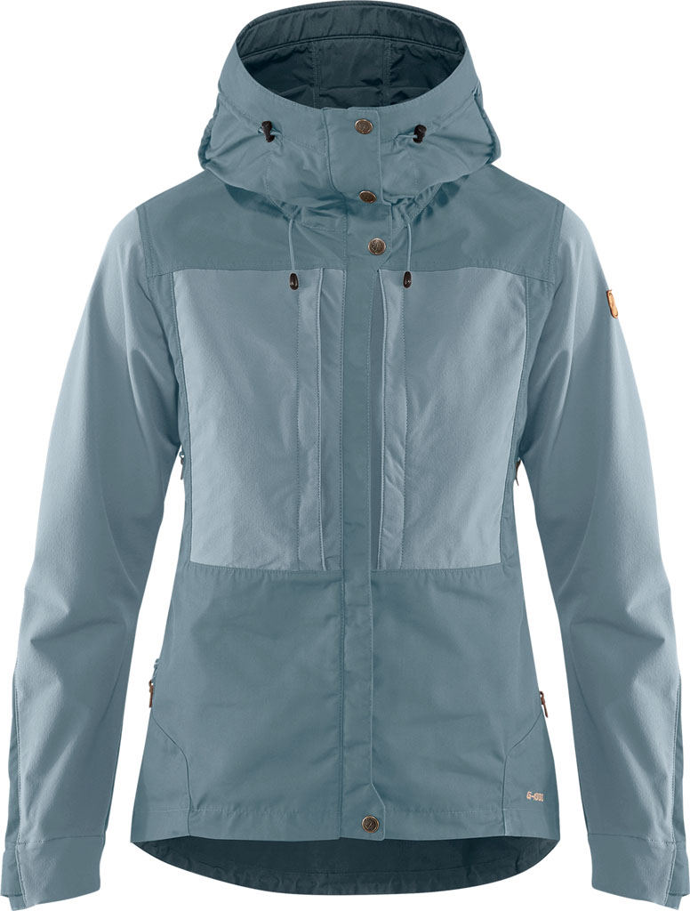 fjellreven keb jakke dame - clay blue - mineral blue