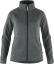 fjellreven Övik fleece zip sweater dame - dark grey