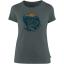 fjellreven arctic fox print t-shirt dame - dusk