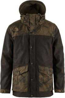 fjellreven värmland wool jacket herre - dark olive - dark olive camo