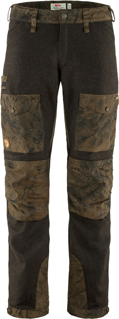 fjellreven värmland wool trousers herre - dark olive - dark olive camo