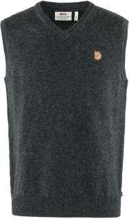 fjellreven Övik wool vest herre - dark grey