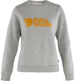 fjellreven fjällräven logo sweater dame - grey - melange