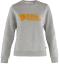 fjellreven fjällräven logo sweater dame - grey - melange