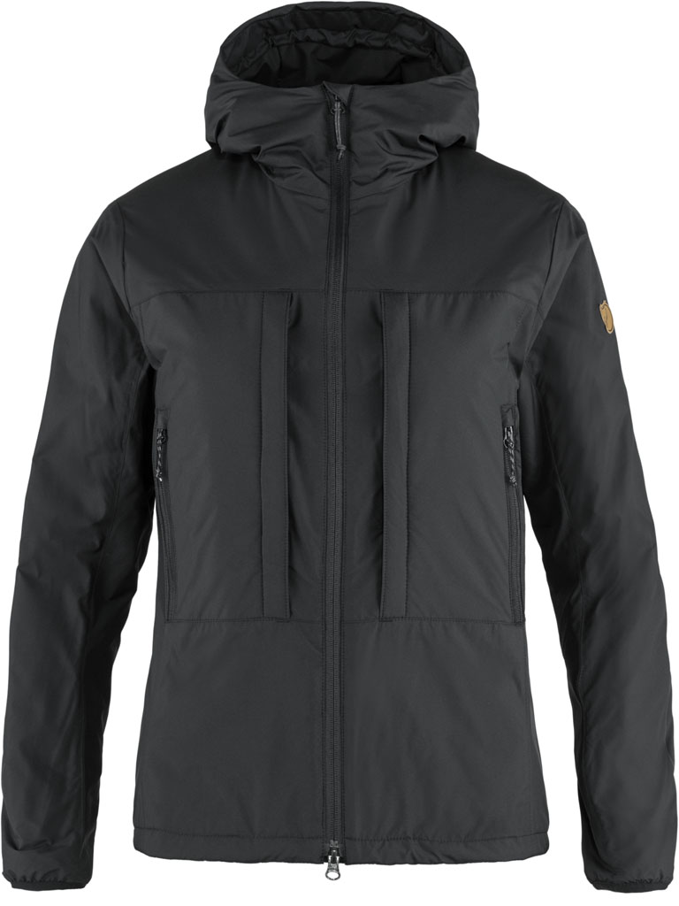 fjellreven keb wool padded jacket dame - black
