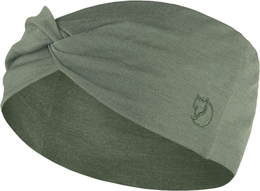 fjellreven abisko wool headband - patina green