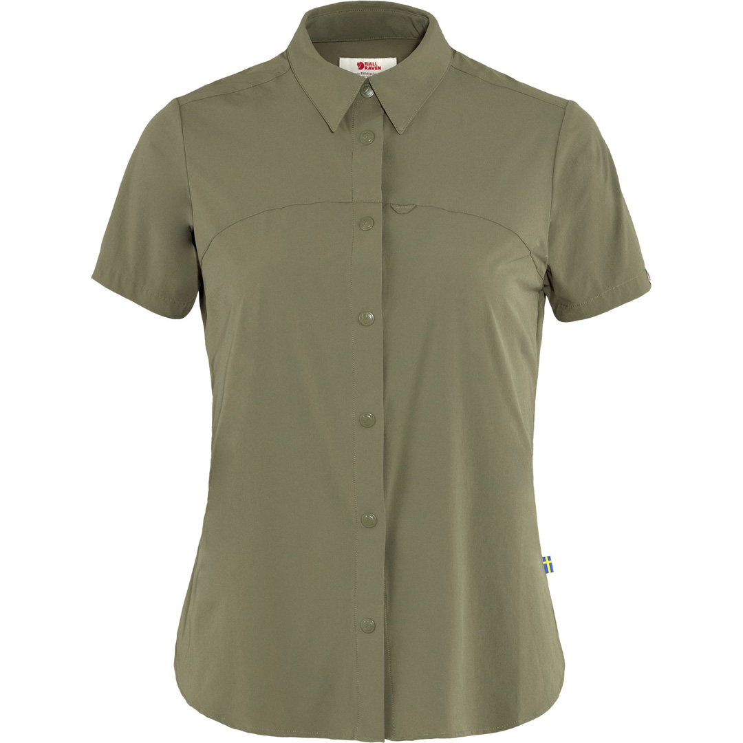 fjellreven high coast lite shirt ss dame - green