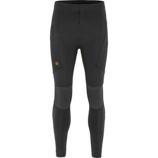 fjellreven abisko trekking tights pro herre - black - iron grey