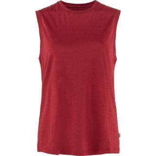fjellreven abisko wool tank top dame - pomegranate red