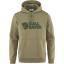 fjellreven fjällräven logo hoodie herre - light olive