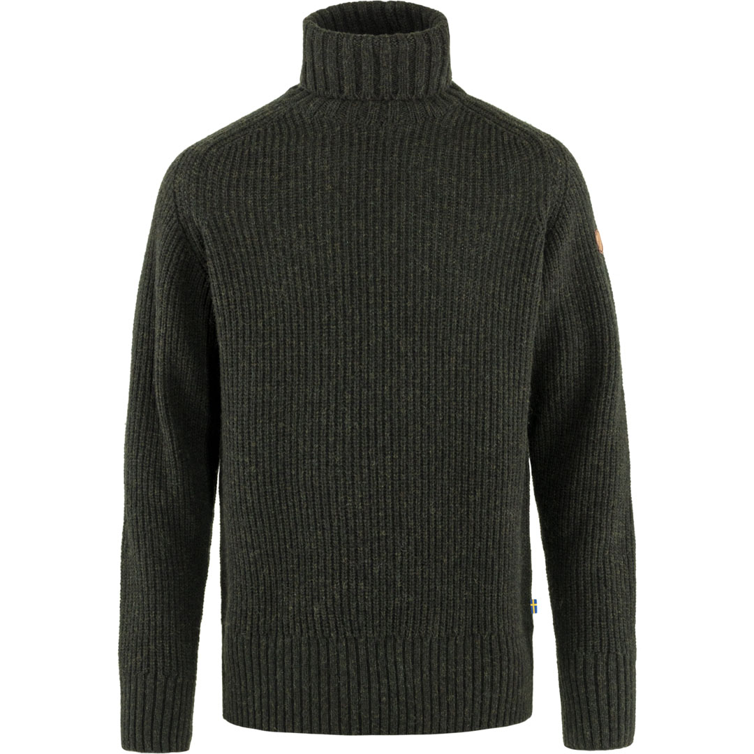 fjellreven Övik roller neck sweater herre - dark olive