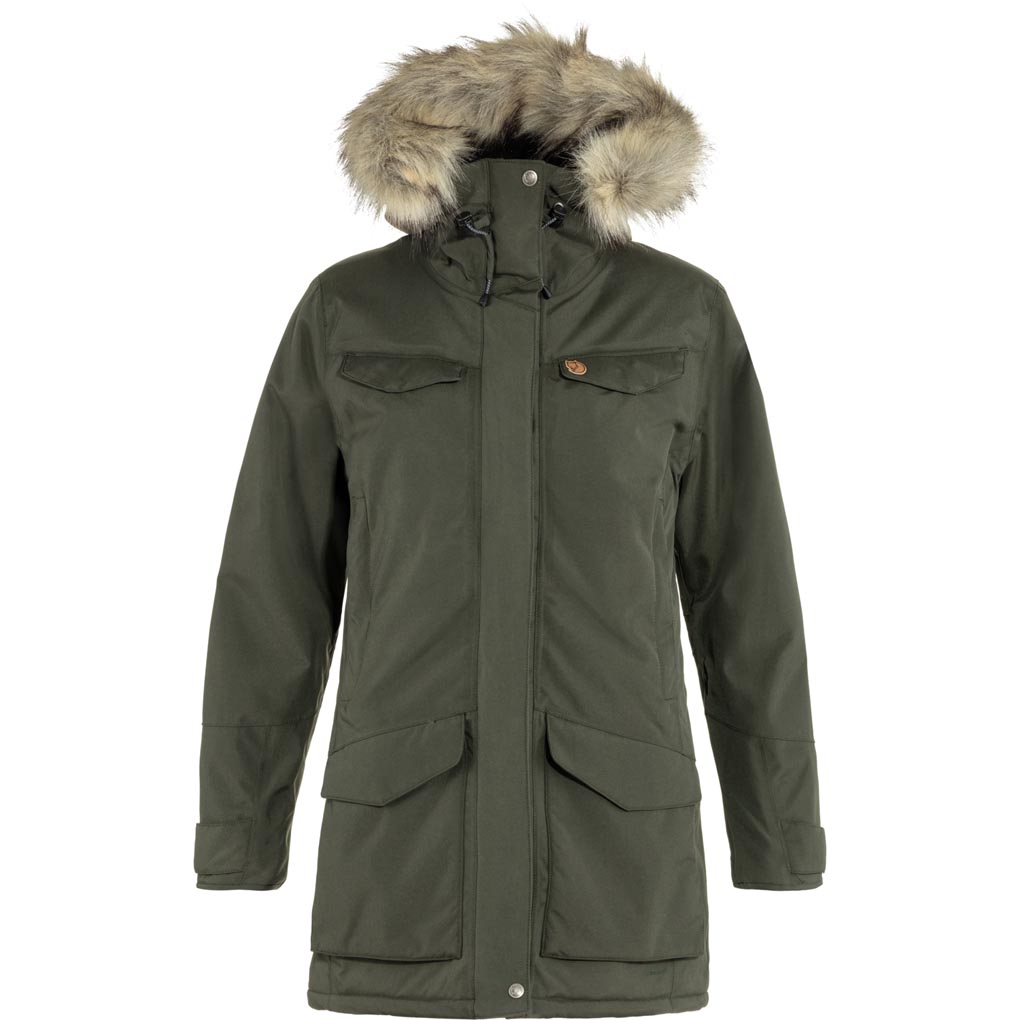 fjellreven nuuk parka dame - deep forest
