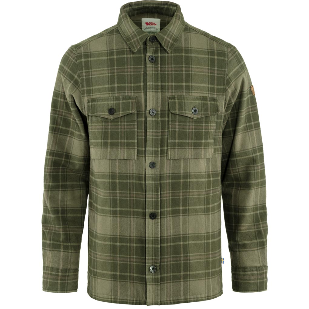 fjellreven Övik lite padded shirt herre - deep forest - laurel green