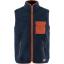 fjellreven vardag pile fleece vest herre - navy - autumn leaf