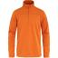 fjellreven abisko lite fleece half zip herre - sunset orange