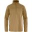 fjellreven abisko lite fleece half zip herre - buckwheat brown