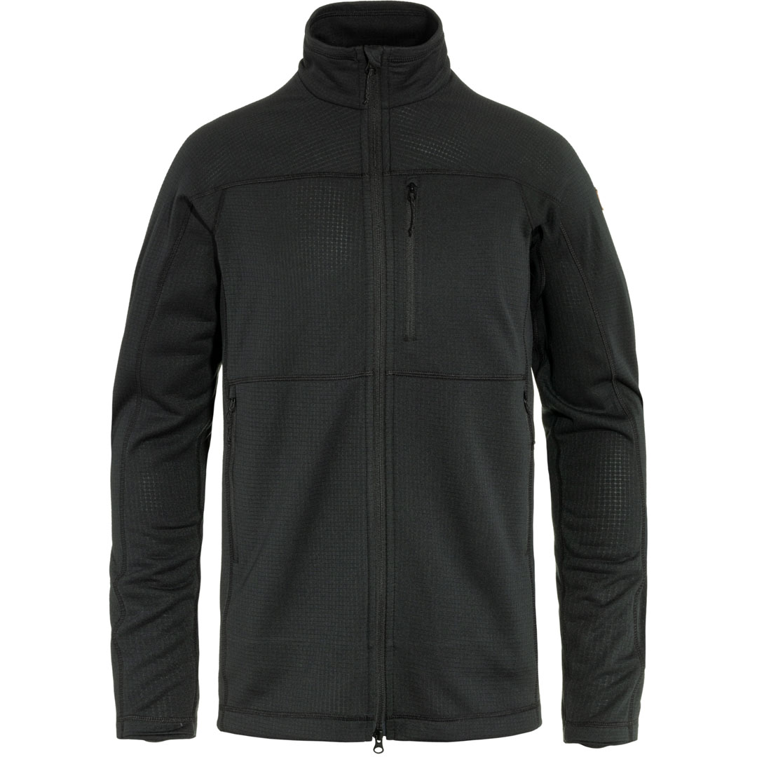 fjellreven abisko lite fleece jacket herre - black